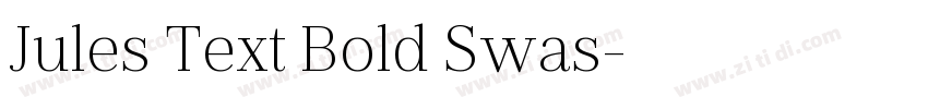 Jules Text Bold Swas字体转换